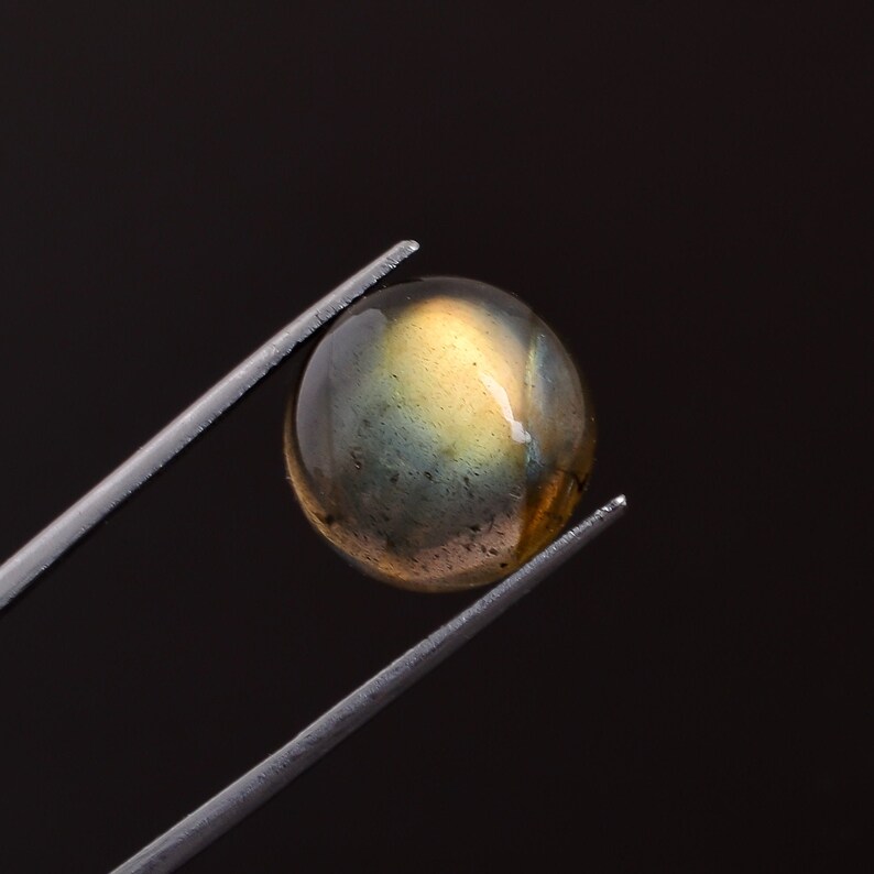 AAA Quality 100/% Natural Labradorite Gemstone Round Shape Cabochon Loose Gemstone For Making Jewelry 15X15X8 mm SJ-401 13.85 Ct