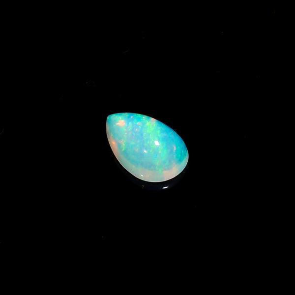 Natural Ethiopian Opal Pear Shape Cabs, Loose Gemstone For jewelry making Rainbow opal, Birthday Gift Opal Pear Calibrated Size 12X8 mm