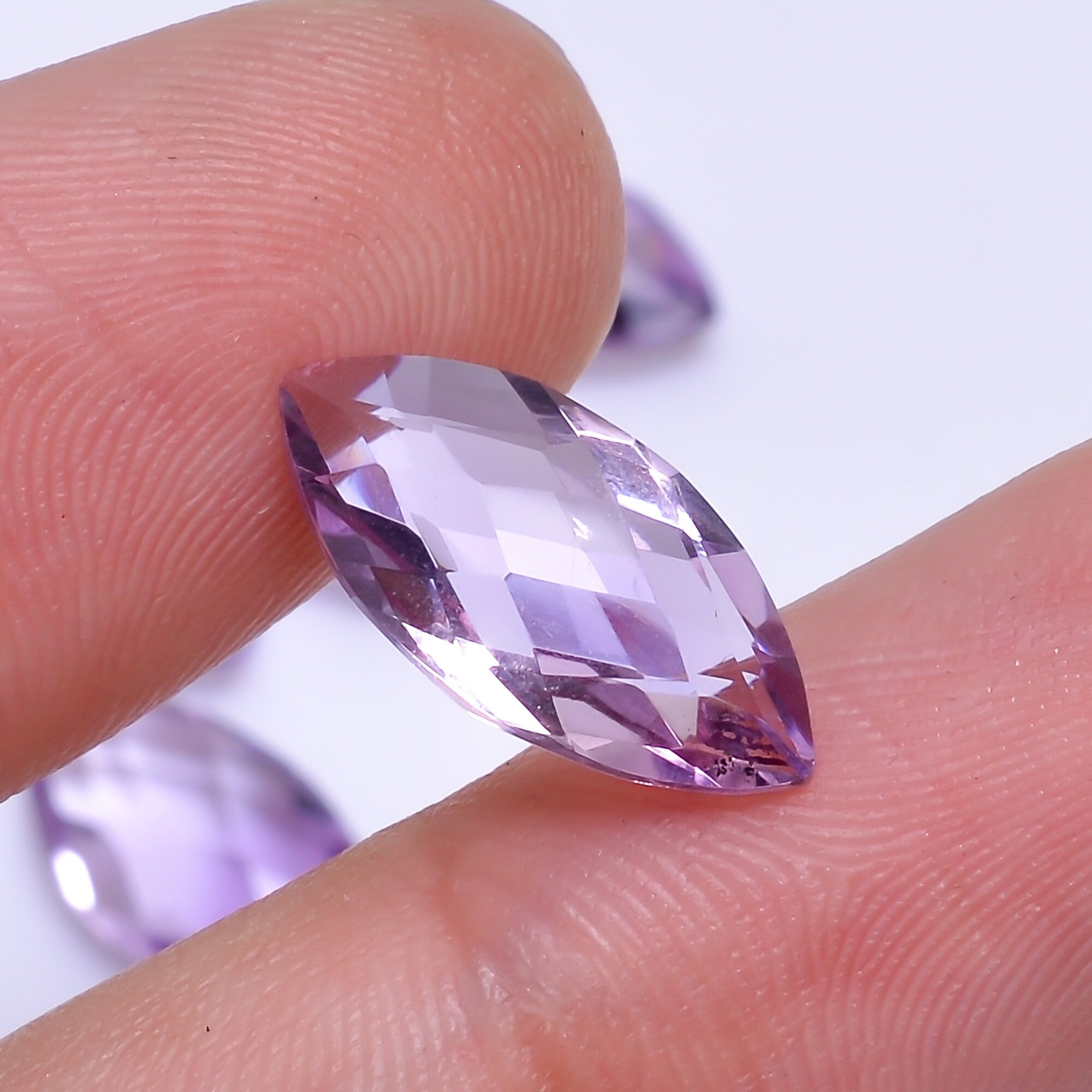 Natural Rose De France GemstoneAAA Quality Natural Amethyst Etsy
