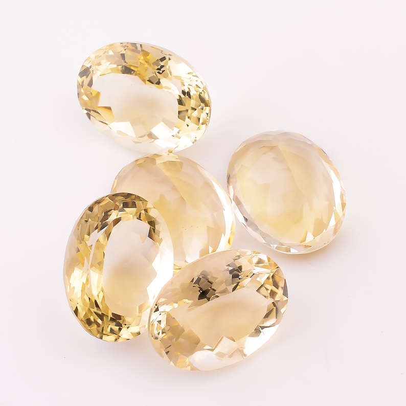 5 PCs Lot AAA Quality 100/% Natural African Citrine Quartz Oval Shape Brilliant Cut Stone Gemstone For Making Jewelry 150 Ct 23X18X13 mm