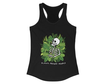 Plants Before People Feminine Racerback Tank