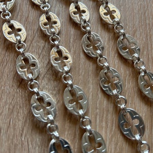 Brass Pectoral Cross Chain for Priest - Silver Imitation