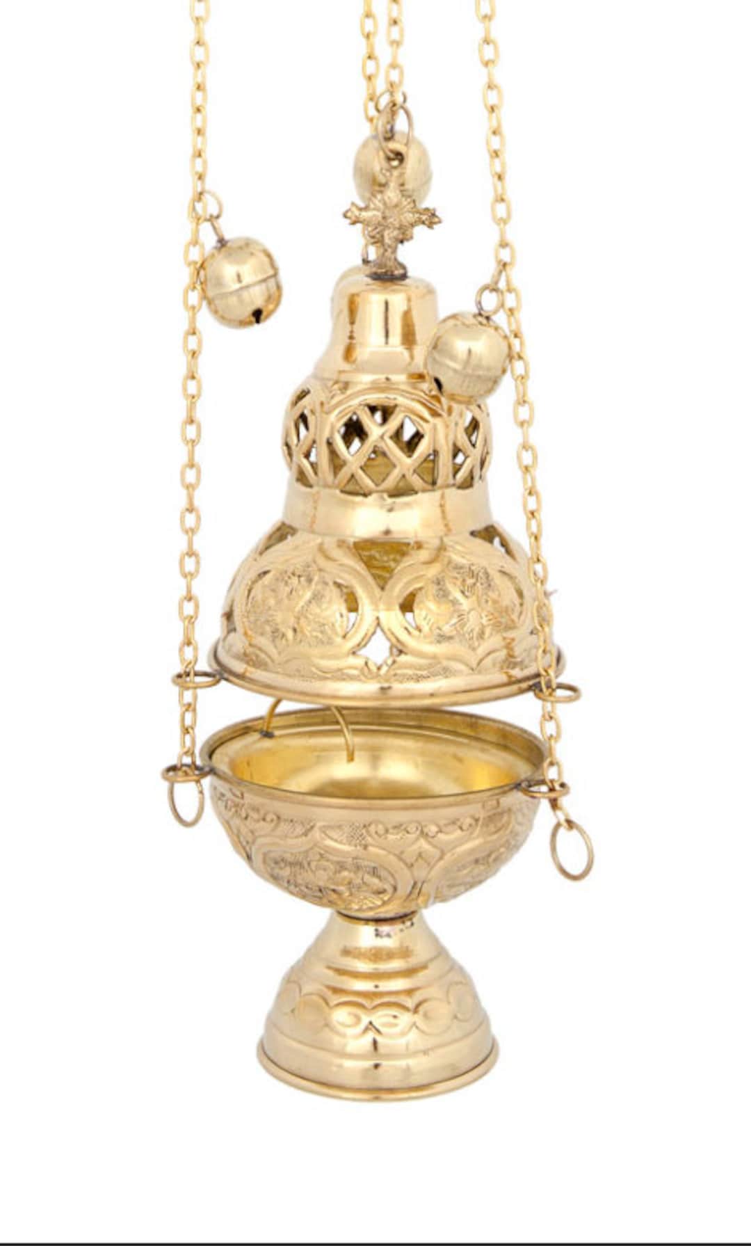 Church Incense Burner With Chains, New Censer, Vessels for Priest