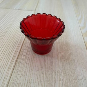Glass Candle Holder Cup: Church Butter Lamp