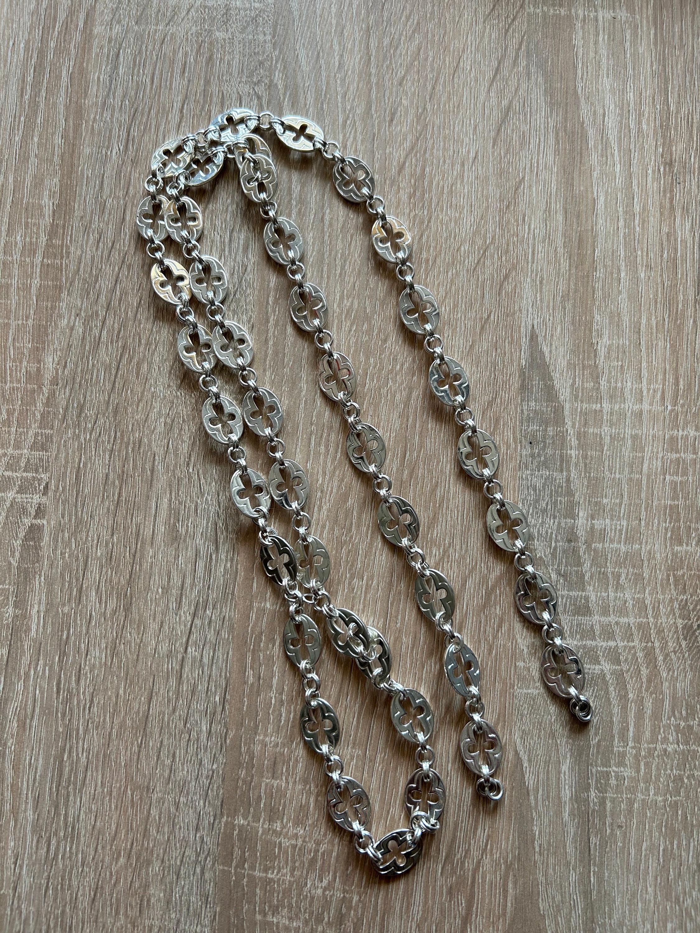 Brass Pectoral Cross Chain for Priest - Silver Imitation - Etsy