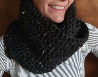 Handgemaakte grote oneindigheidssjaal, obsidiaan