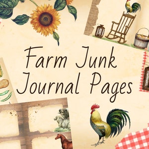 Farm Junk Journal Pages Kit