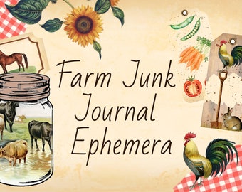 Kit de journal indésirable Farm Ephemera