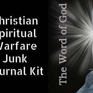 Christian Spiritual Warfare Scripture Digital Junk Journal Kit