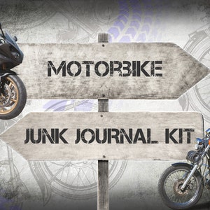 Motorbike Junk Journal Kit