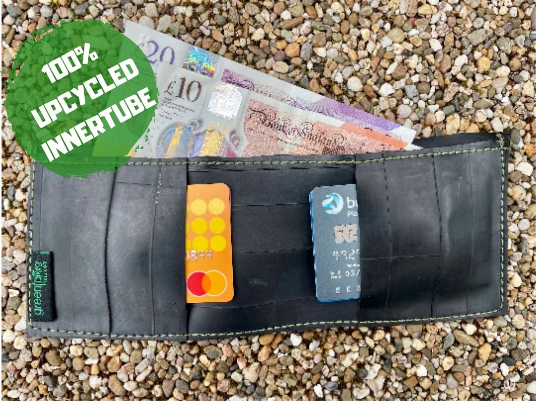 Upcycled Innertube Wallet: Handmade Minimalist Bi-fold - Etsy