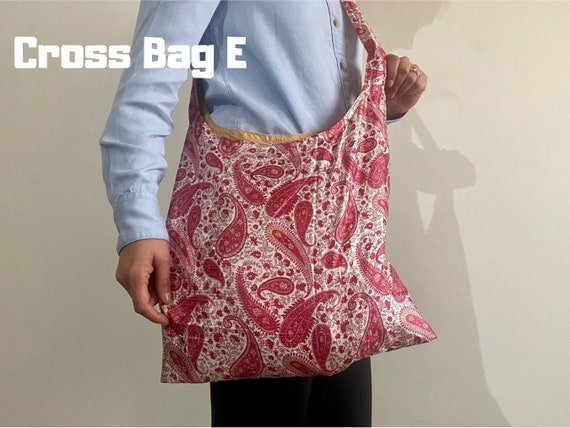 Upcycled Sari Crossbody Bag: Handmade Recycled Fabric Shoulder Bag Shopping