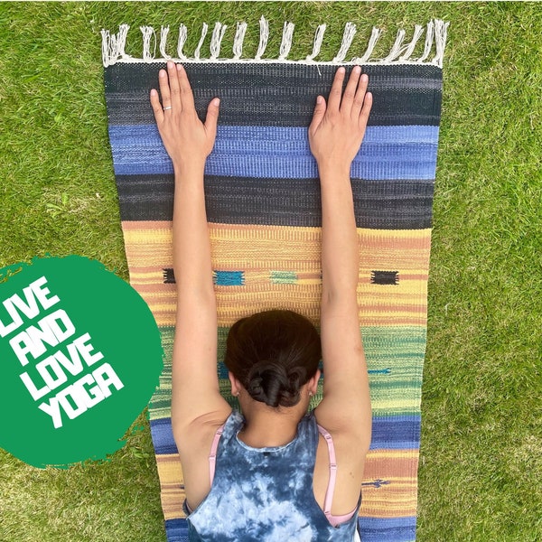 Handwoven Yoga Mat Etsy