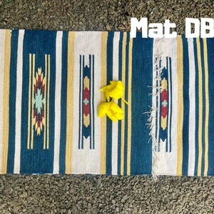 Tappetino da yoga in cotone intrecciato a mano: design indiano, formato da viaggio ecologico Yoga Mat DB