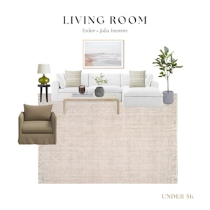 Living Room |McGee & Co Inspired Living Room|Interior Design Package
