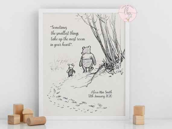 winnie the pooh personalised baby gifts