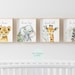 Set of 4 Safari Prints, Gender Neutral Nursery Prints, Bedroom Decor, Cute Baby Jungle Animals, Lion, Elephant, Zebra, Giraffe, Baby Gifts 