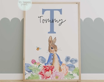 Personalised  Peter Rabbit Print
