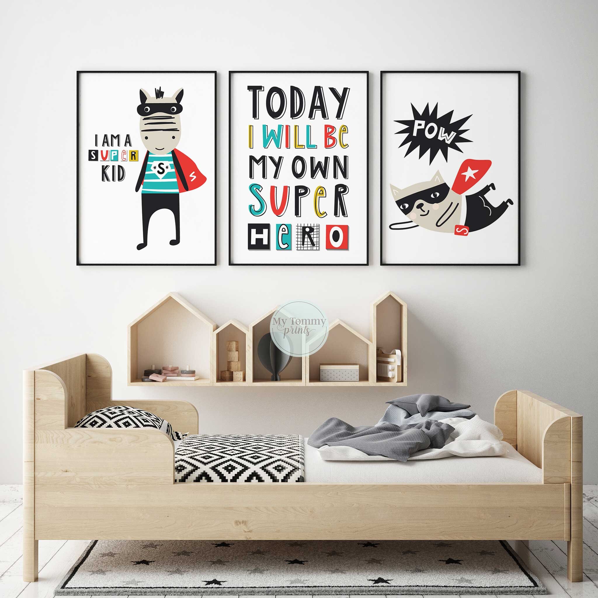 Boys bedroom wall art discount