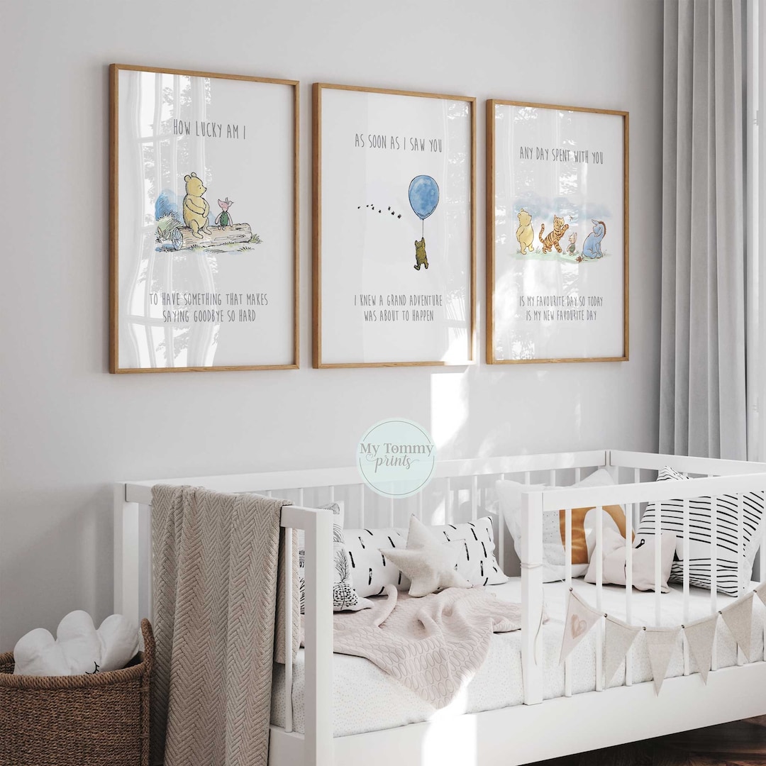 Gender Neutral Pooh Bear Nursery Decor Winnie The Pooh Nursery