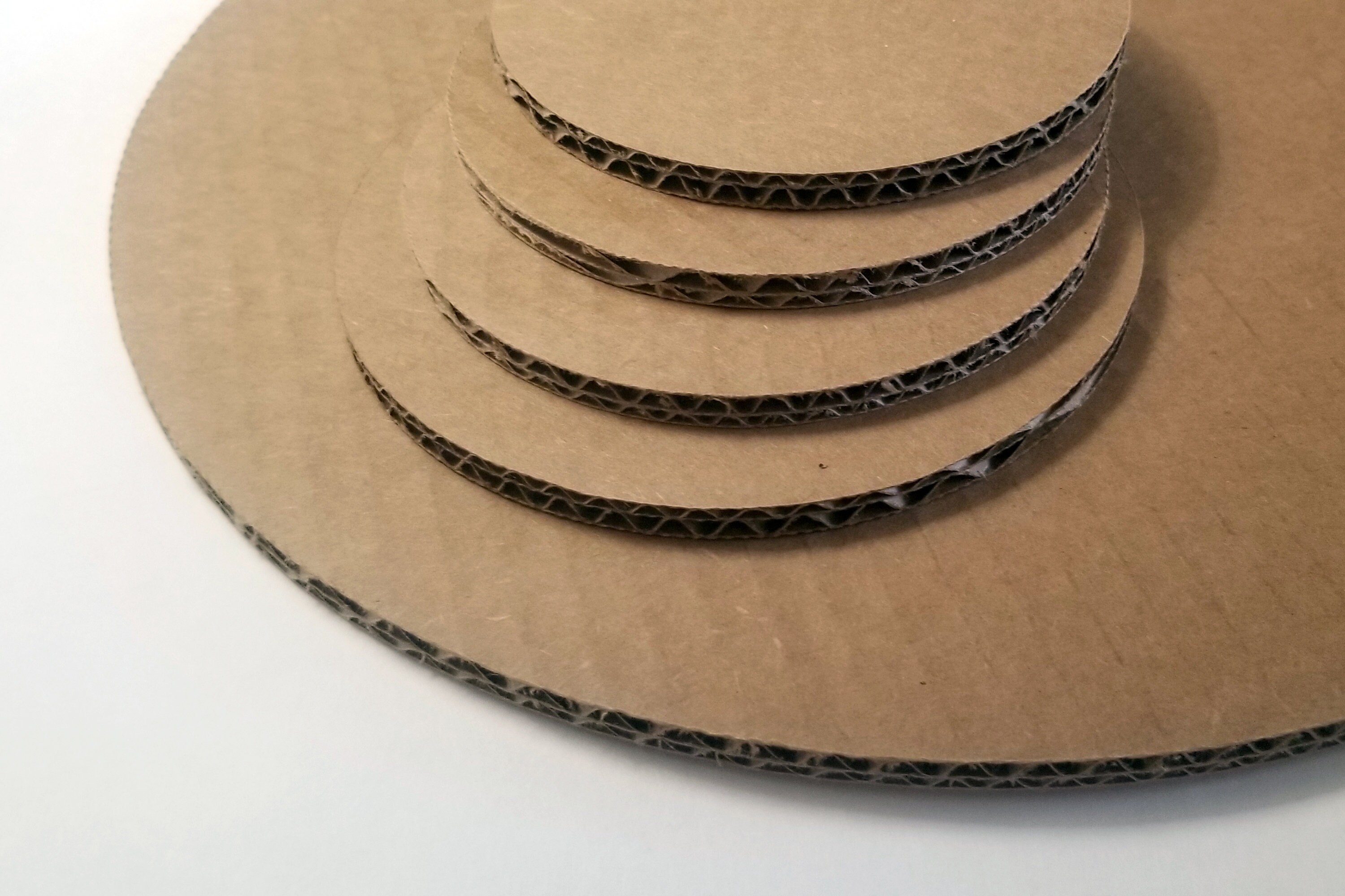 Thick Cardboard Circles or Corrugated Rounds 51 BC Kraft Etsy Singapore