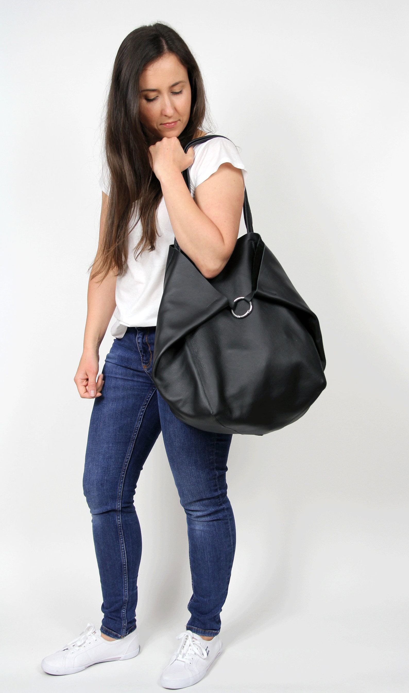 Leather Tote Bag | Black (Pre-order)