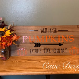 Farm fresh pumpkins| farm fresh| fall decor| fall signs| pumpkins