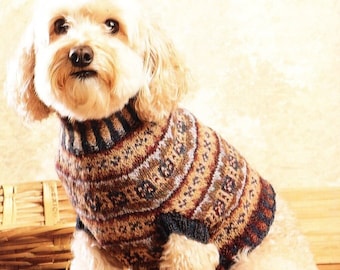 Fair Isle hondentrui jas breipatroon hondentrui jas breipatroon pdf direct downloaden