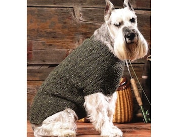 Dog Sweater Coat Knitting Pattern  Dog Sweater Jacket Knitting Pattern PDF Instant Download