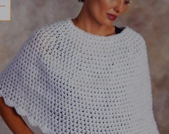 Haakpatroon poncho cape Haakpatroon capelet pdf direct downloaden