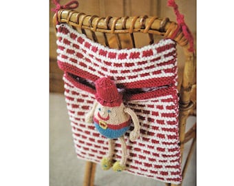 Humpty Dumpty Bag Knitting Pattern   Humpty Dumpty Storage Bag Knitting Pattern PDF Instant Download