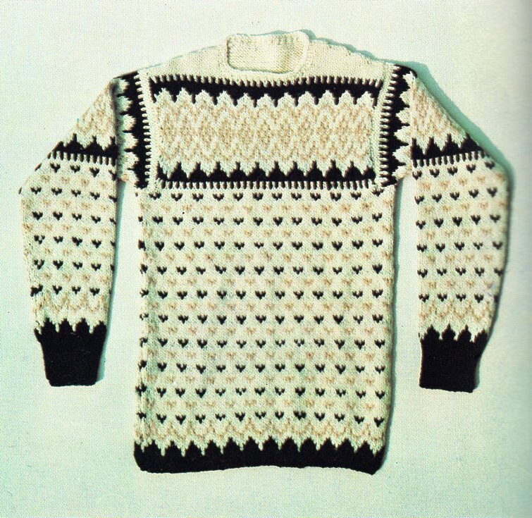 Norwegian Sweater Knitting Pattern Vintage Icelandic Pullover Knitting ...