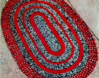 Oval Classic Rug Crochet Pattern  Area Rug Crochet Pattern PDF Instant Download