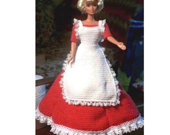 Mrs. Claus Crochet Pattern  Santa Wife Doll Outfit Crochet Pattern PDF Instant Download
