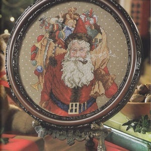 Victorian Christmas Santa Claus Cross Stitch Pattern  Santa Claus Cross Stitch Pattern PDF Instant Download