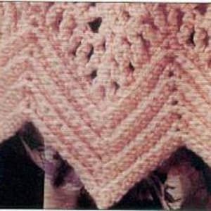 Victorian Lace Afghan Crochet Pattern Ripple Wavy Afghan Crochet Pattern PDF Instant Download image 2