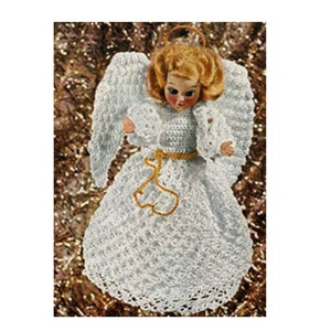 Angel Christmas Tree Topper Crochet Pattern  Angel Doll Crochet Pattern PDF Instant Download