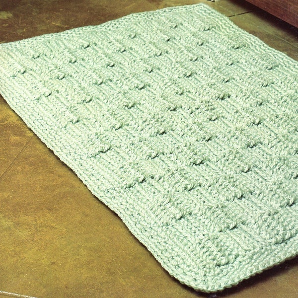 Textured Rug Crochet Pattern  Area Rug Crochet Pattern PDF Instant Download