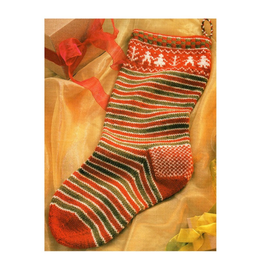 Christmas Stocking Knitting Pattern Heirloom Stocking Knitting Pattern ...