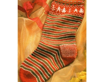 Christmas Stocking Knitting Pattern Heirloom Stocking Knitting Pattern PDF Instant Download