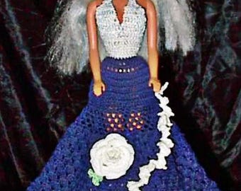 1950s Bed Doll Dress Outfit Crochet Pattern  Vintage Bed Doll Outfit Crochet Pattern PDF Instant Download