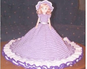1950s Bed Doll Crochet Pattern Pillow Doll Outfit Crochet Pattern PDF Instant Download