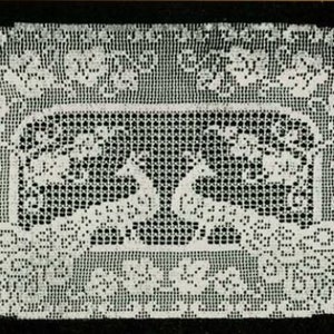 Peacock Table Runner Crochet Pattern  Peacock Bird Leaf Scarf Crochet Pattern PDF Instant Download