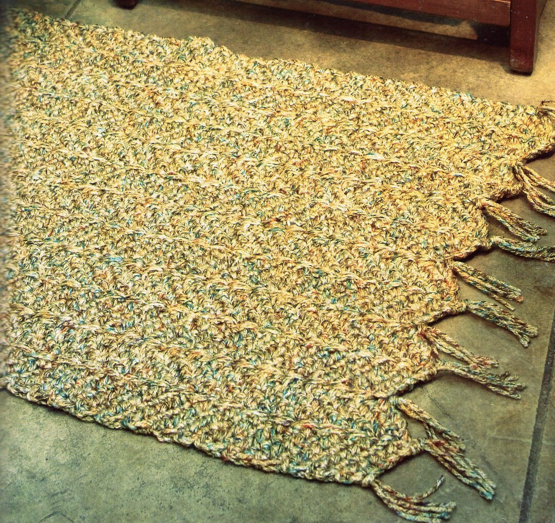 Textured Rug Crochet Pattern Area Rug Crochet Pattern PDF Instant