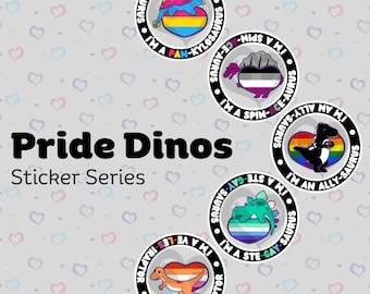 Pride Dinos Stickers