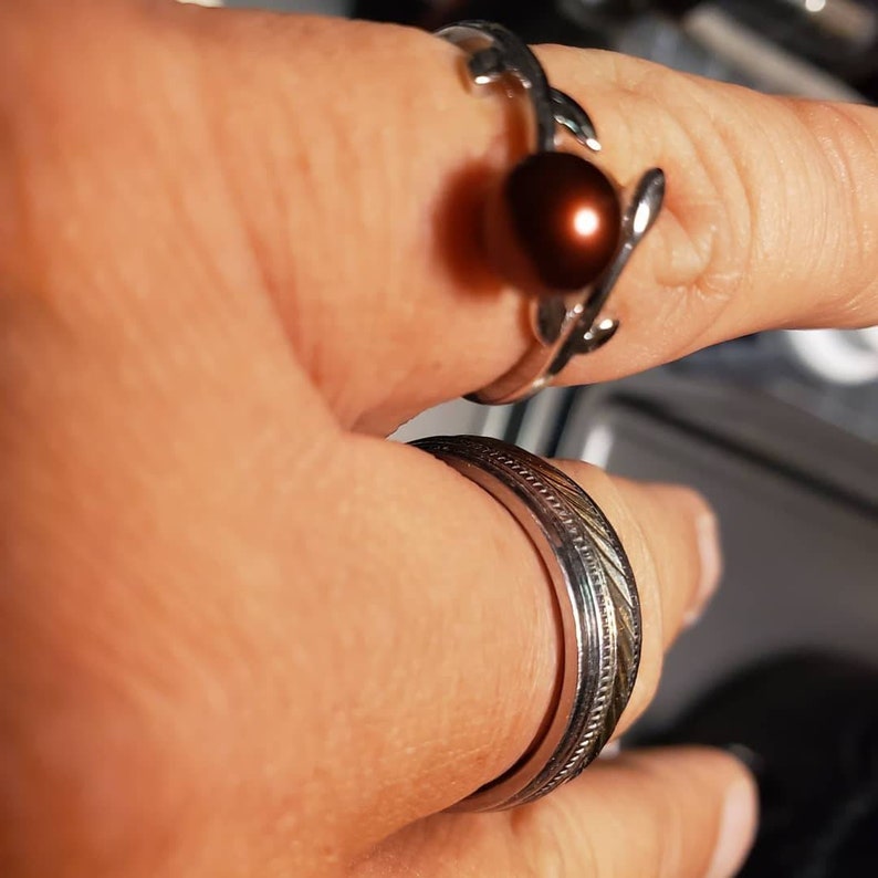 Leaf /& Vine Peal Ring