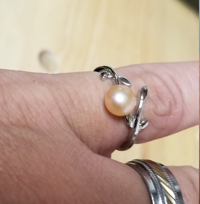Leaf /& Vine Peal Ring