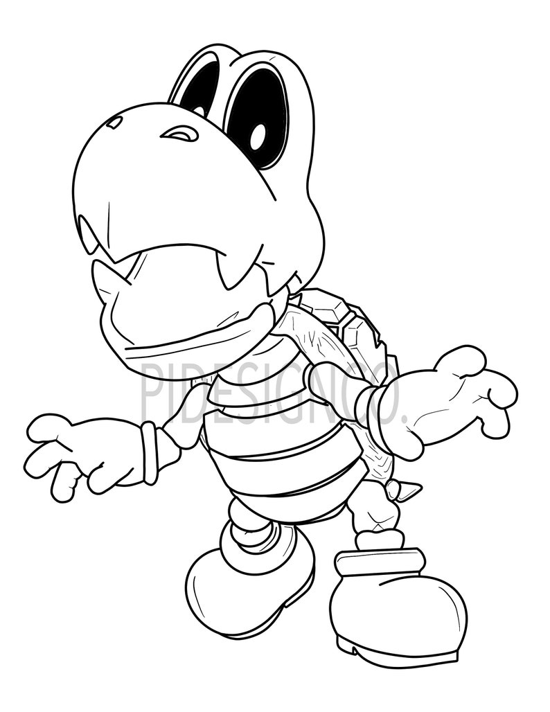 Download Mario Kart Wii Dry Bones Coloring Pages Coloring Pages