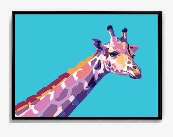 Giraffe Limited Poster Artwork - Professional Wall Art Merchandise (More Sizes Available)