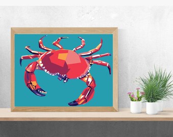 Crab Limited Poster Artwork - Professional Wall Art Merchandise (More Sizes Available)